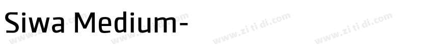 Siwa Medium字体转换